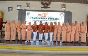 Lomba Gerak dan Lagu Dalam Rangka Memperingati HUT DWP Lampung Tengah Ke-25 Tahun 2024