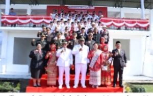 Bupati Lampung Tengah Bertindak Sebagai Inspektur Upacara (Irup) Pada Peringatan Hari Ulang Tahun ke-80 Kemerdekaan Republik Indonesia
